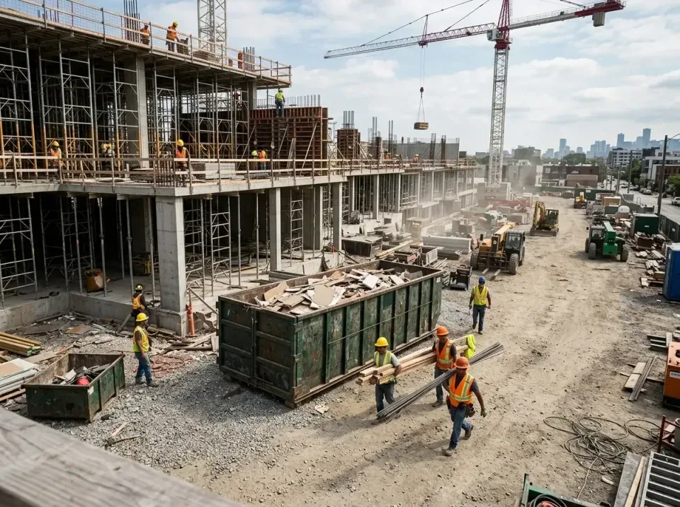 commercial-construction-site-w-002 — frequently asked questions, Low Cost Construction Dumpster Rental in St. Paul Park, MN